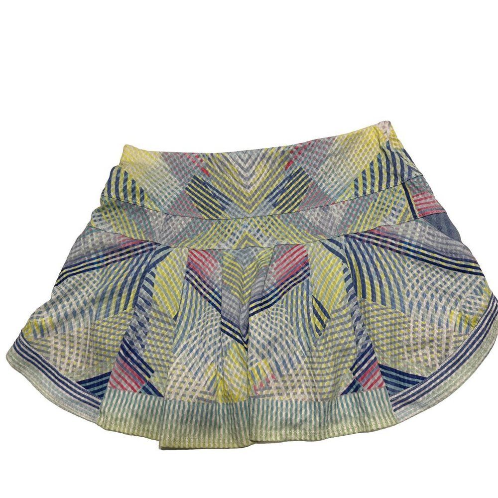 lucky in love Ladies Sz S Tennis Golf pickleball ￼skort Stretch pull on ruffle